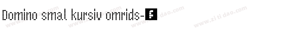 Domino smal kursiv omrids字体转换